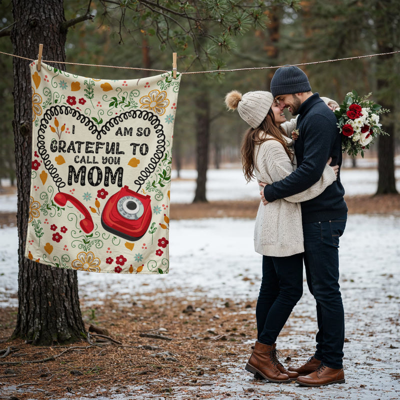 I Am So Grateful – Coral Fleece Blanket