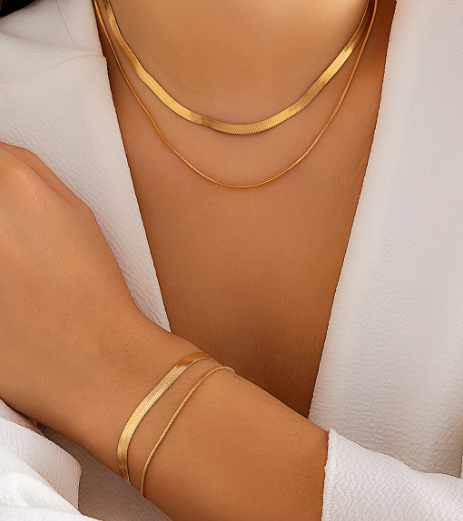 Double Layer Gold Necklace